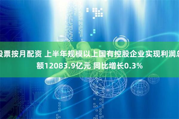 股票按月配资 上半年规模以上国有控股企业实现利润总额12083.9亿元 同比增长0.3%